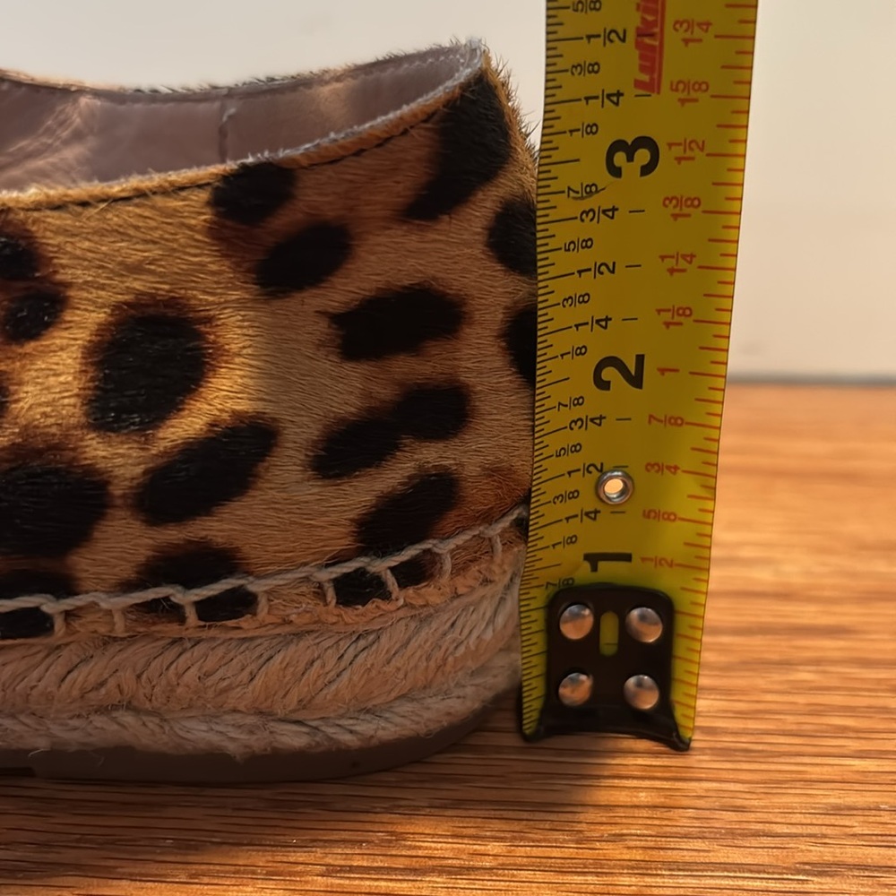 J Crew calf hair lace up espadrille sneakers in Rich Mahogany leopard print - Picture 16 of 16